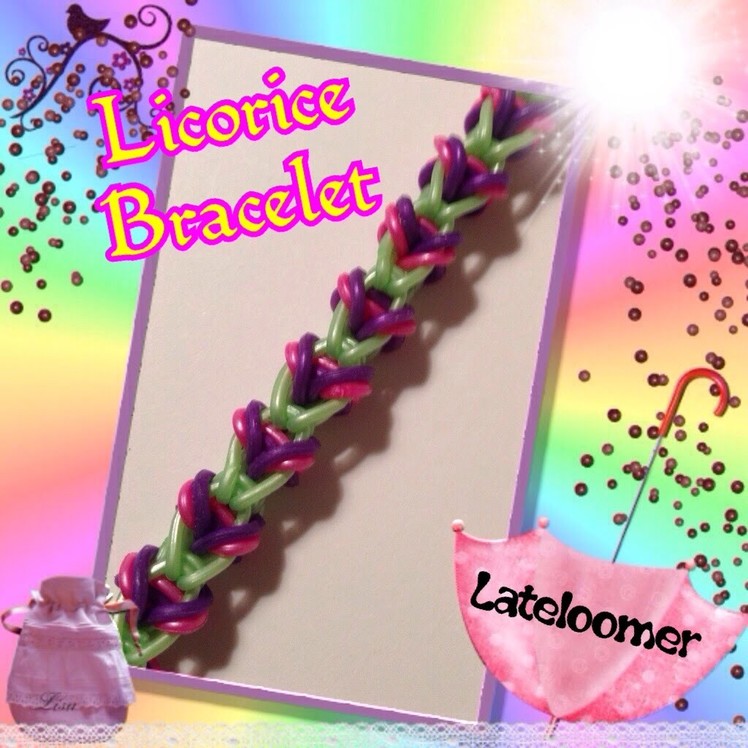 Rainbow Loom Licorice Bracelet. How to