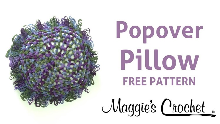 Starbella Popover Pillow Free Crochet Pattern - Right Handed