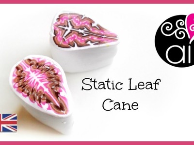 Static Leaf Cane |  Polymer Clay Tutorial | Millefiori Cane DIY | English Version