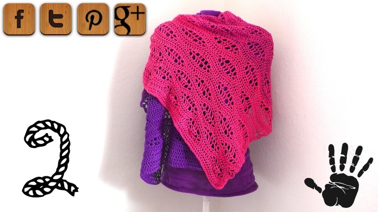Surfer shawl crochet pattern part 2 - © Woolpedia