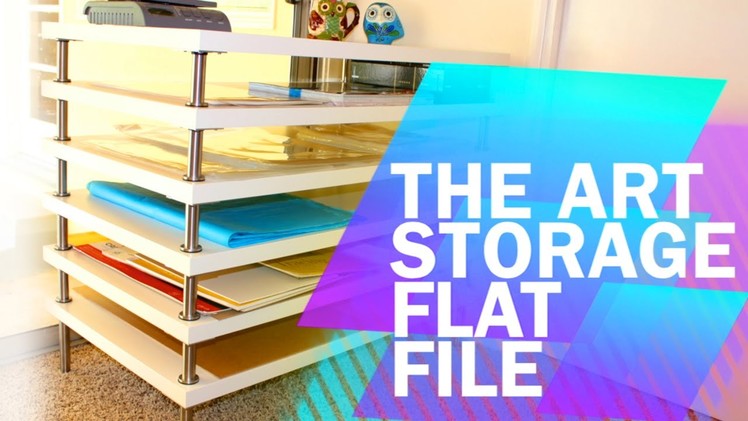 Tips & Tricks #1: DIY Art Storage Flat File with Ikea!