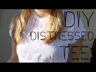 12 DAYS of DIY: Distressed Tee
