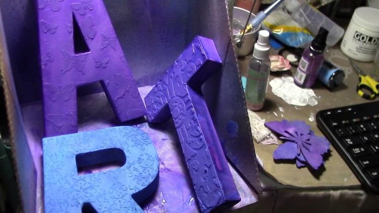 ART Paper Mache letters