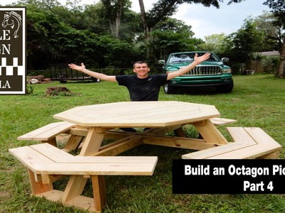 Build an Octagon Picnic Table  Part 4