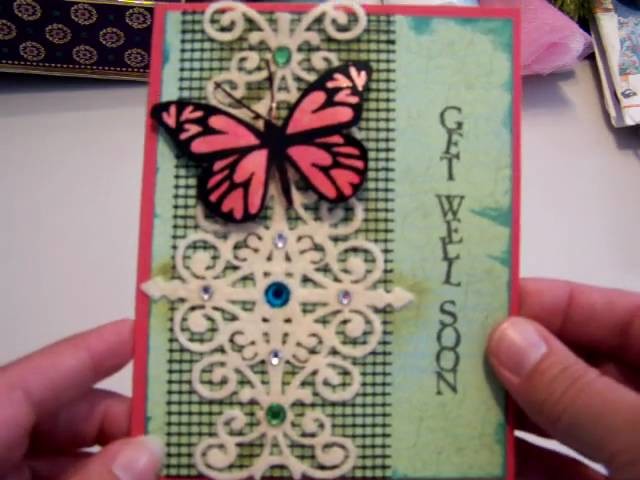 Butterfly Card, Joann's & Garage Sale Haul