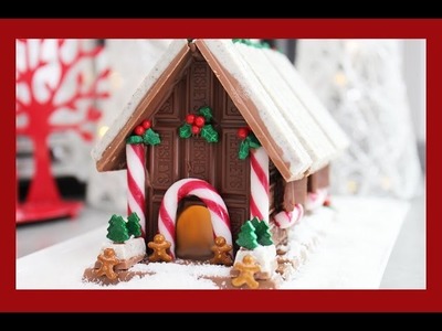 Candy Christmas House! A non-Gingerbread, No Bake Light Up Chocolate Xmas Alternative