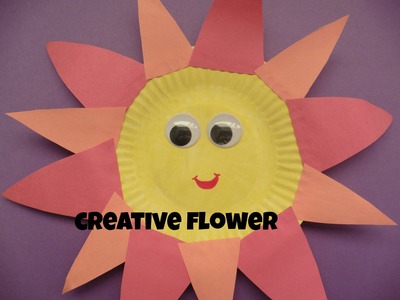 Como hacer un Sol con un plato de papel - Creative Flower