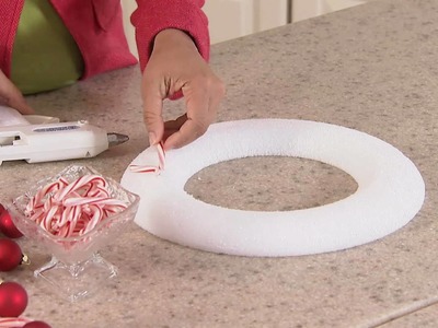Create a Wreath out of CANDY CANES