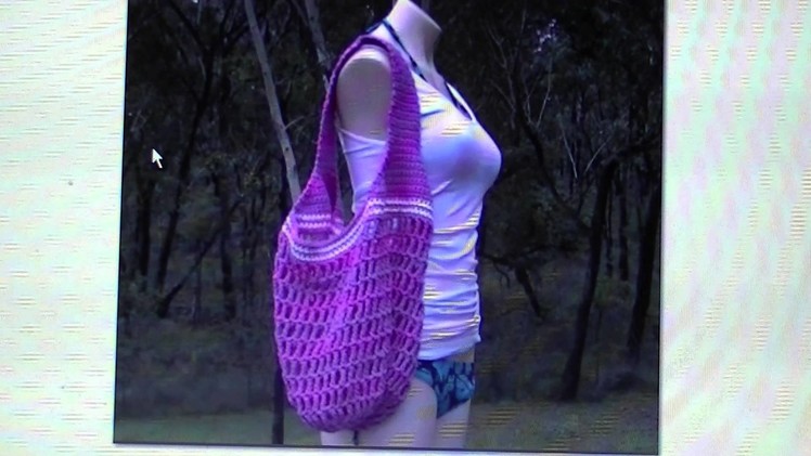 Crochet Mesh Bag - FREE written pattern