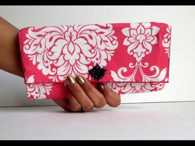 DIY Fabric & Cardboard Purse | Card Holder | Clutch