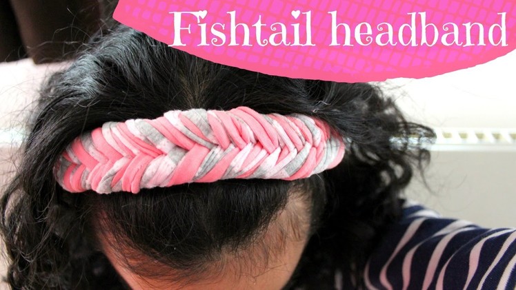 DIY fishtail headband