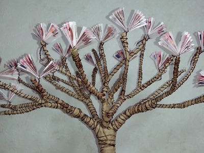 DIY Gift of Money: Blossoming Cherry Tree. Geldgeschenke basteln: Blühender Kirschbaum