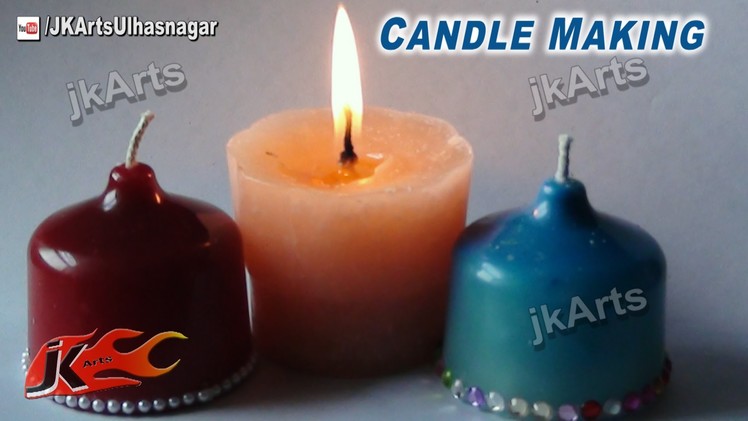 DIY Homemade Wax Candles | How to Make | JK Arts 474