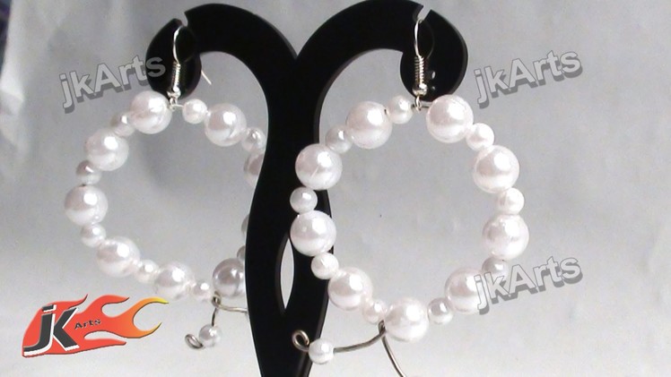 DIY How to make Pearl Earrings JK Arts 352