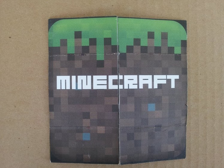 DIY Minecraft Flip Card as Birthday and Holiday Cards, Papercraft, Origami