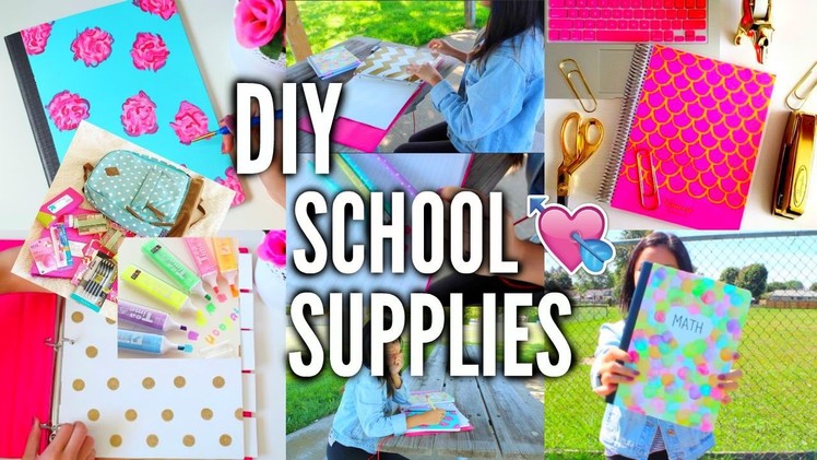 DIY School Supplies for Back to School!