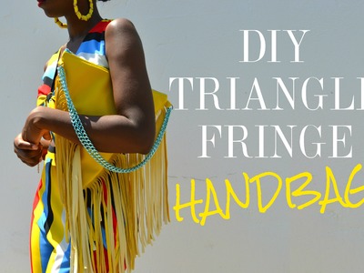 DIY Triangle Fringe Handbag