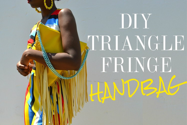 DIY Triangle Fringe Handbag
