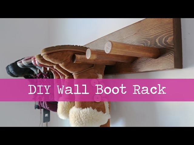DIY Wall Boot Rack Plans