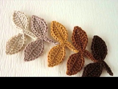 Easy crochet leaf pattern