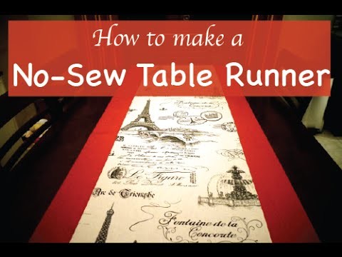 Easy No Sew Table Runner