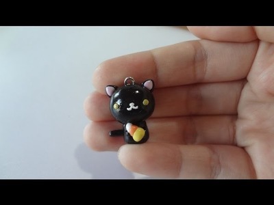 Halloween tutorial: Black Kitty with candy corn