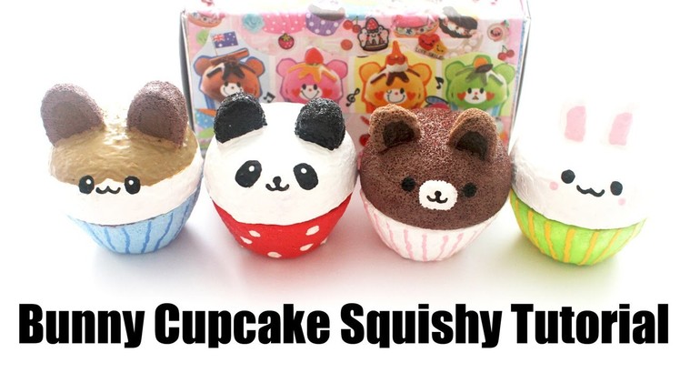 Homemade Bunny Cupcake Squishy Tutorial