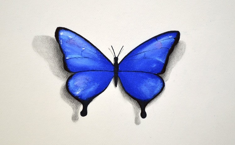 How to Draw a Butterfly With Pastel - Fine Art-Tips
