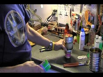 How to empty aluminum spray cans for alcohol backpacking stoves.wmv