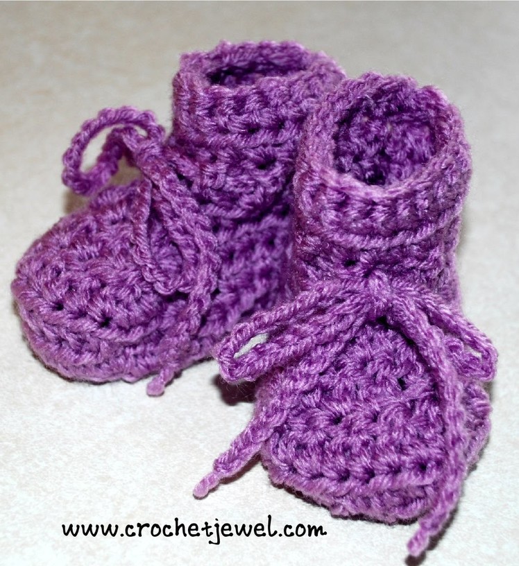 How to Make a Baby Bootie-Size 6-12 Months Part II