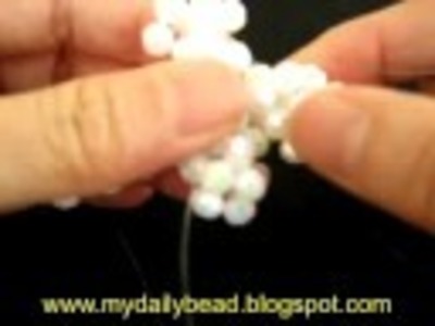 How to make a cross pendant with beads- part 2