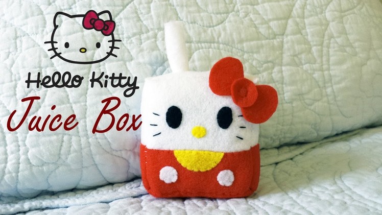 How to Make a Hello Kitty Juice Box plushie tutorial
