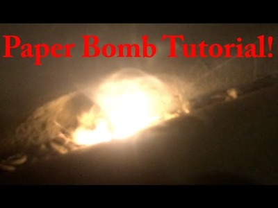 How To Make A Paper Bomb That Explodes EASY!