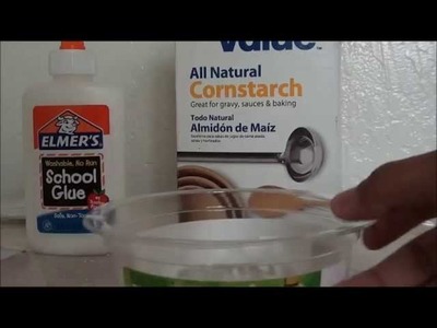 How to make air dry clay using corn starch :D