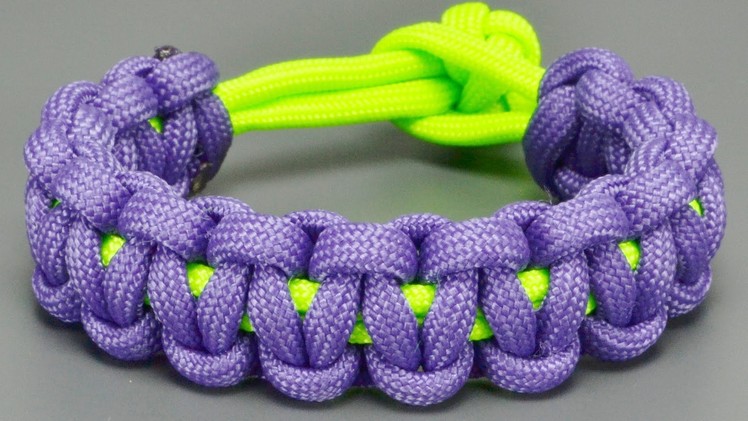 How to make Basic Cobra paracord bracelet without Buckles