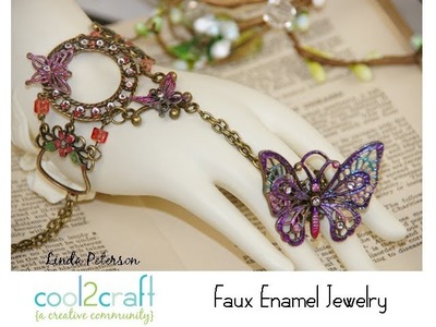 How to Make Faux Enamel Jewelry by Linda Peterson
