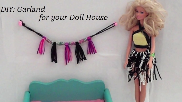 How to Make,  Garland for your Doll House - Doll Crafts