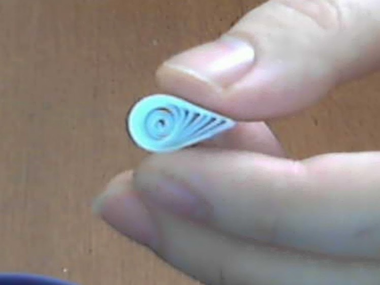 How to make quilling  Teardrop piece