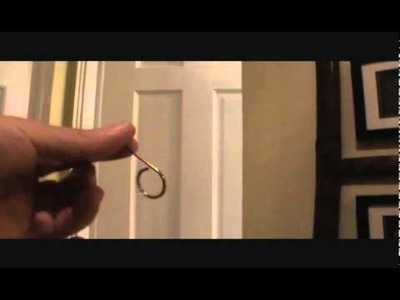 How to unlock a bathroom or bedroom door