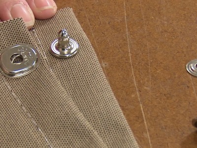 Installing the  Lift-The-Dot Eyelet Type Base Stud in Fabric