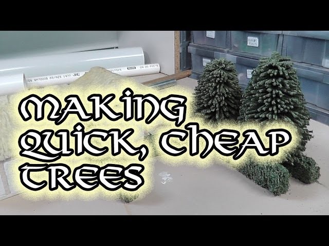 Making cheap trees for wargaming