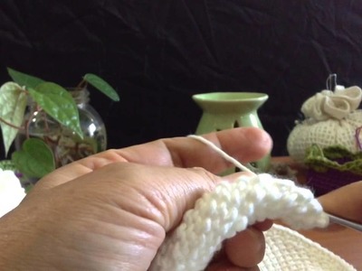 Moon Orchid Tunisian Crochet Flower Video 4