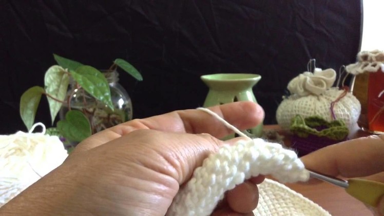 Moon Orchid Tunisian Crochet Flower Video 4