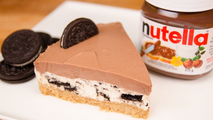 No Bake Nutella Oreo Cheesecake from Cookies Cupcakes and Cardio