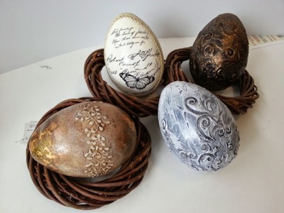 Oua de Pasti decorate unicat - Easter Eggs Tutorial