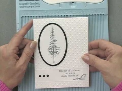 Partial Embossing with a Cuttlebug Folder