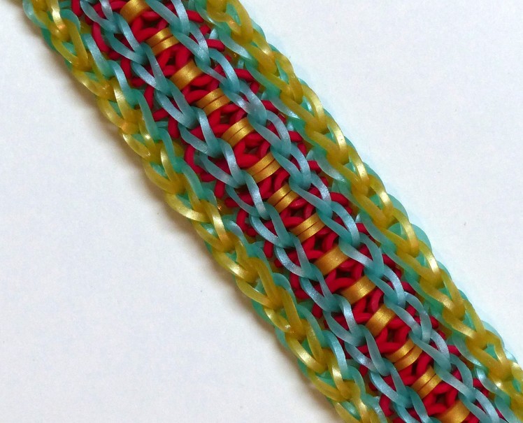 Rainbow Loom Bracelet "MAI LING" (Original Design) (ref #4ww)