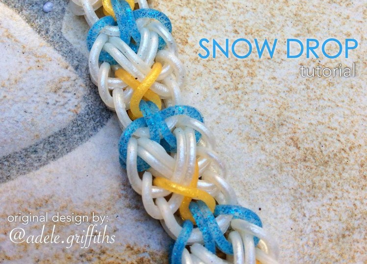 SNOW DROP Hook Only bracelet tutorial