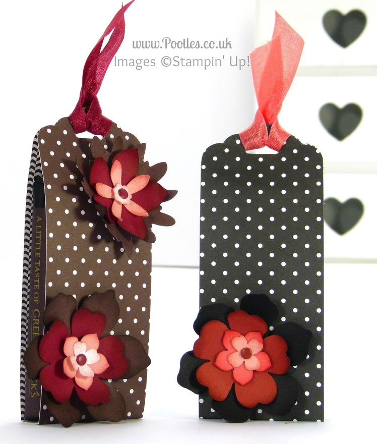 Stampin' Up! UK Green and Blacks Chocolate Pouch Tutorial