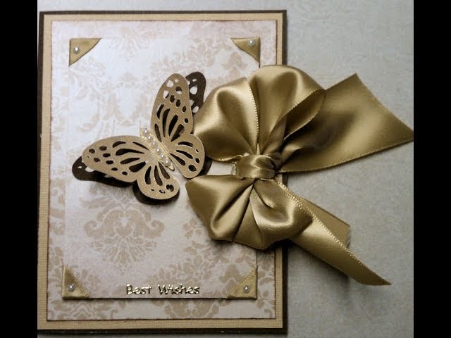 Wedding or Special Occasion Elegant Handmade Card